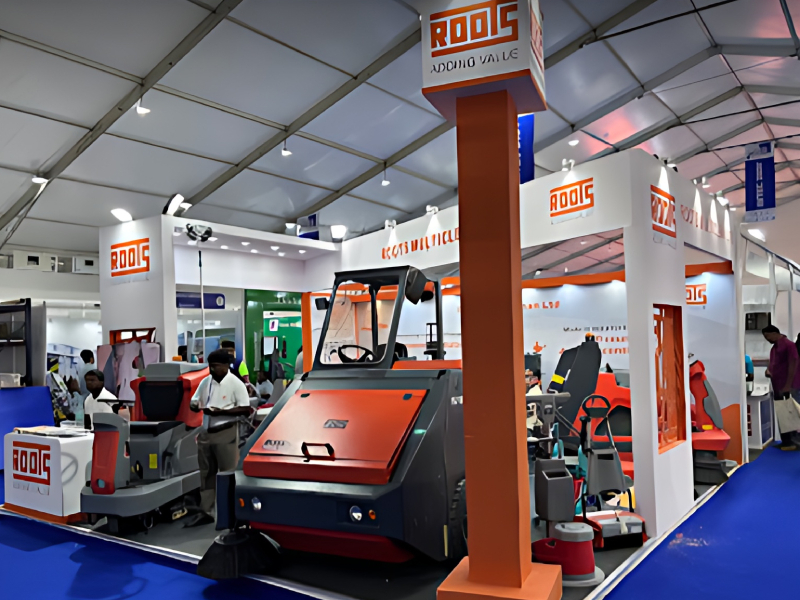 Exhibition Booth Construction And Equipment Display Service For Cleaning Machines Roots