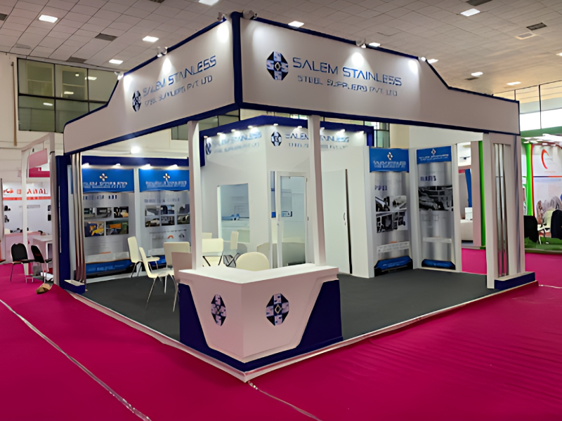 Exhibition Booth Construction And Stainless Steel Product Display Service For Industrial Applications Salem Stainless