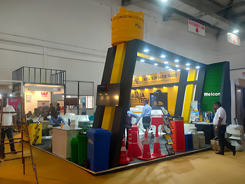 Exhibition Stall Design And Product Display Service For Water Storage Solutions Aqua Tech