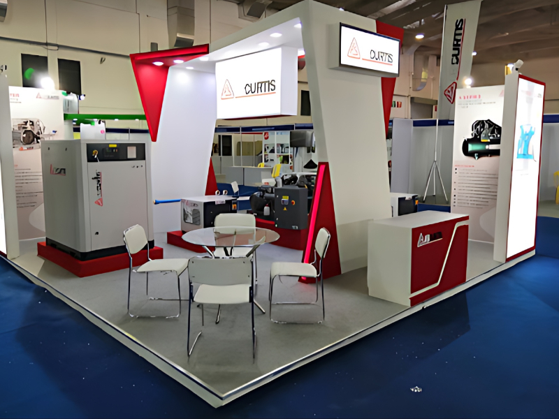 Modular Exhibition Booth Design And Product Presentation Service For Industrial Solutions Sumika