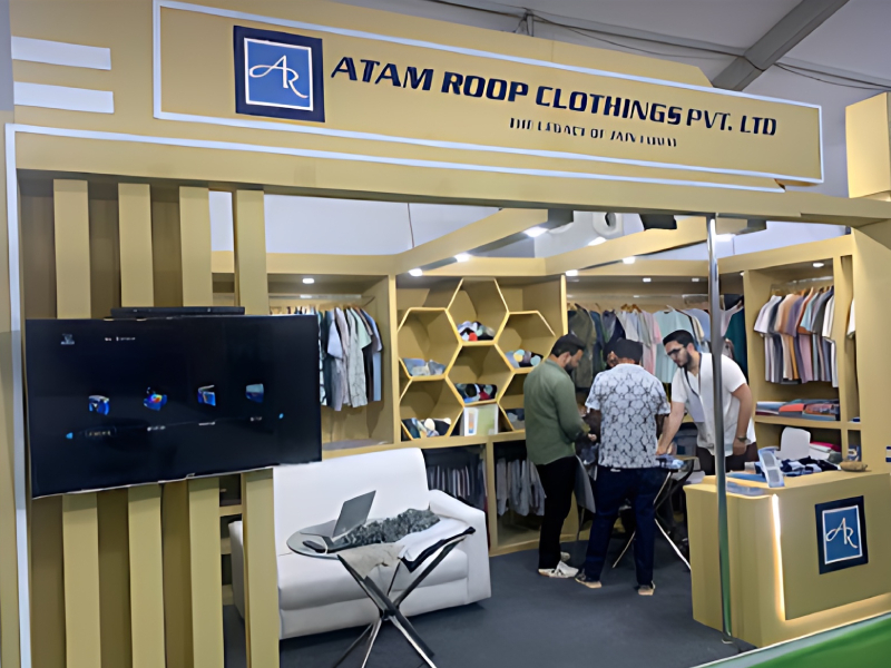 Retail Trade Show Stall Setup And Apparel Display Service For Fashion Brands Atam Roop