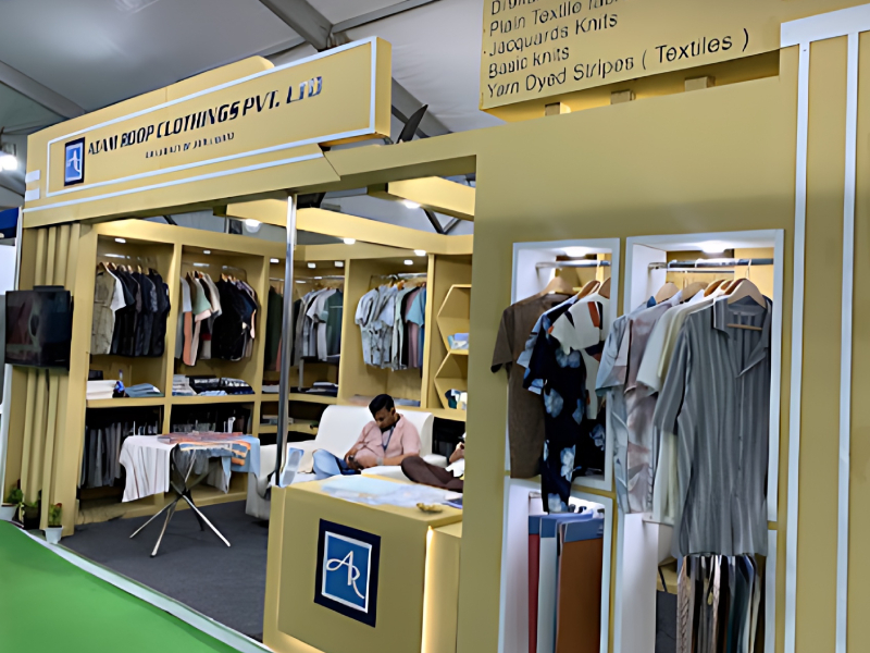 Trade Show Stall Design And Garment Showcase Service For Fashion Brands Adam Exports