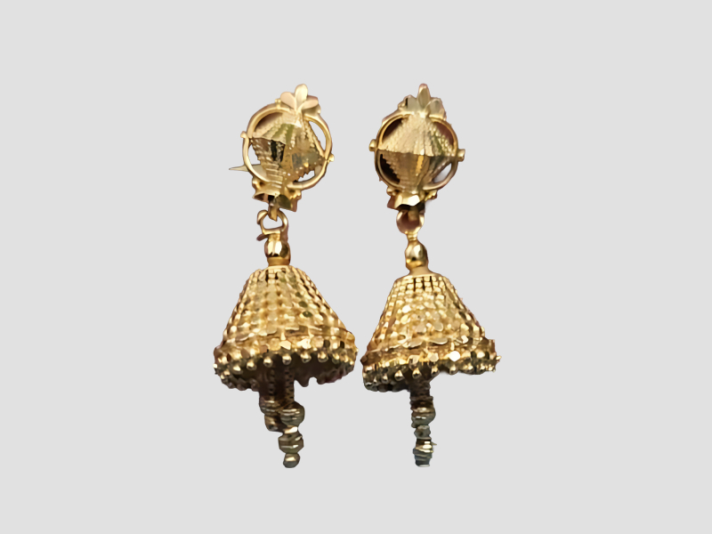 Jimikki Grand Antique Finish Earrings For Bridal Collections 92658
