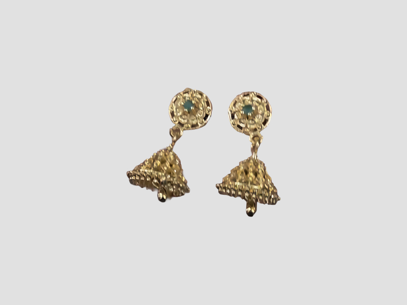 Jimikki Small Traditional Jhumka Earrings For Casual Ethnic Wear 51357