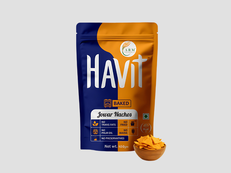 Jowar Nachos Gluten Free Millet Snack ARM Orgaanics