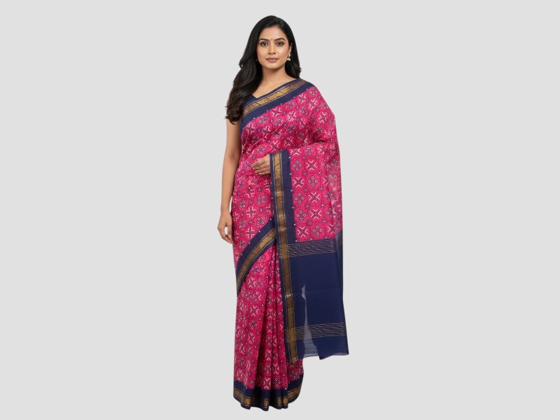Chinnalapatti Cotton Sarees With Gadi Screen Print For Daily Wear