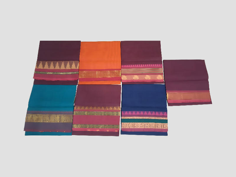 Chettinad Cotton Sarees With Bold Borders And Bright Traditional Colors