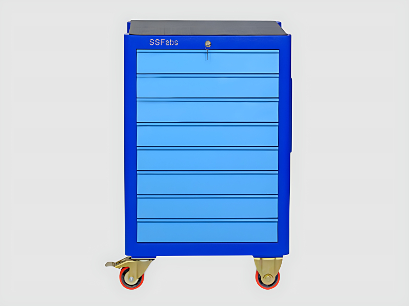 8 Drawer Trolley For Industrial Tool Storage