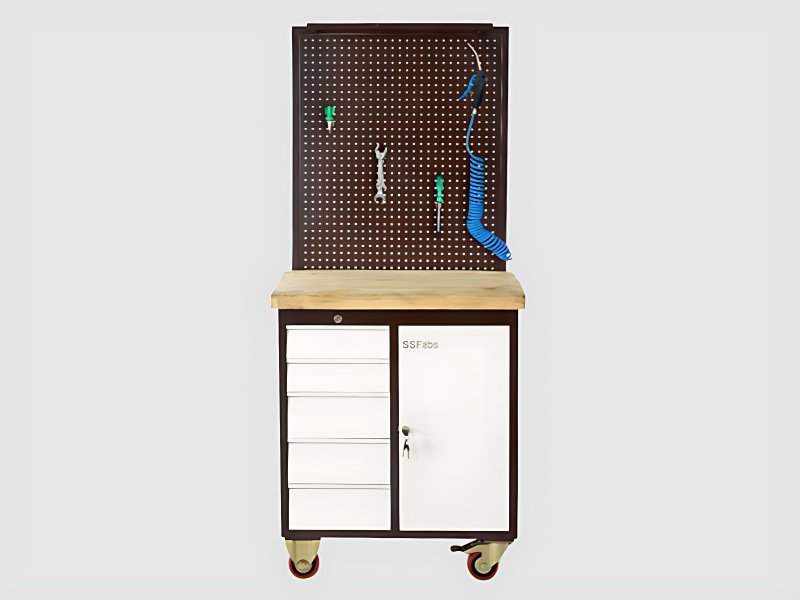 ESD Work Bench Assembly With Modular Display Board