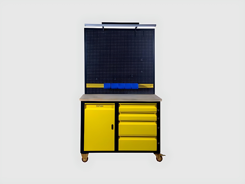 Work Bench With Tool Board For Industrial Applications