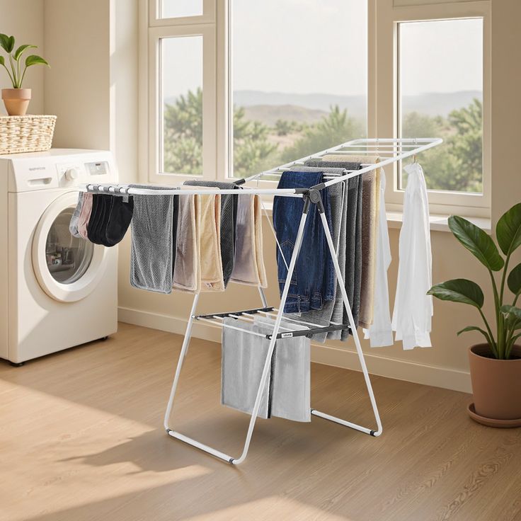 Compact Foldable Laundry Drying Stand