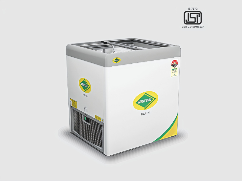 Glass Top Deep Freezer F250GL25 For Commercial Display Cooling
