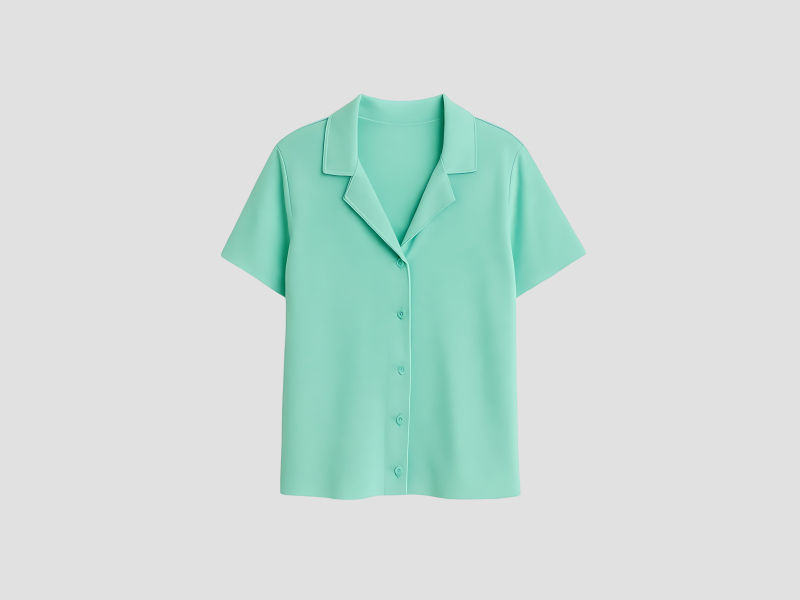 Womens Cuban Collar Shirt