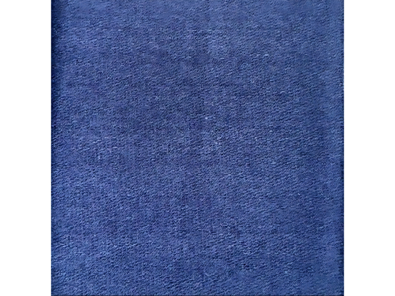 Poly Cotton Loop knit Without Raising Fabric Navy