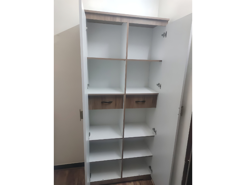 Compact Utility Storage Cabinet With Foldable Table Extension For Space Saving Interiors