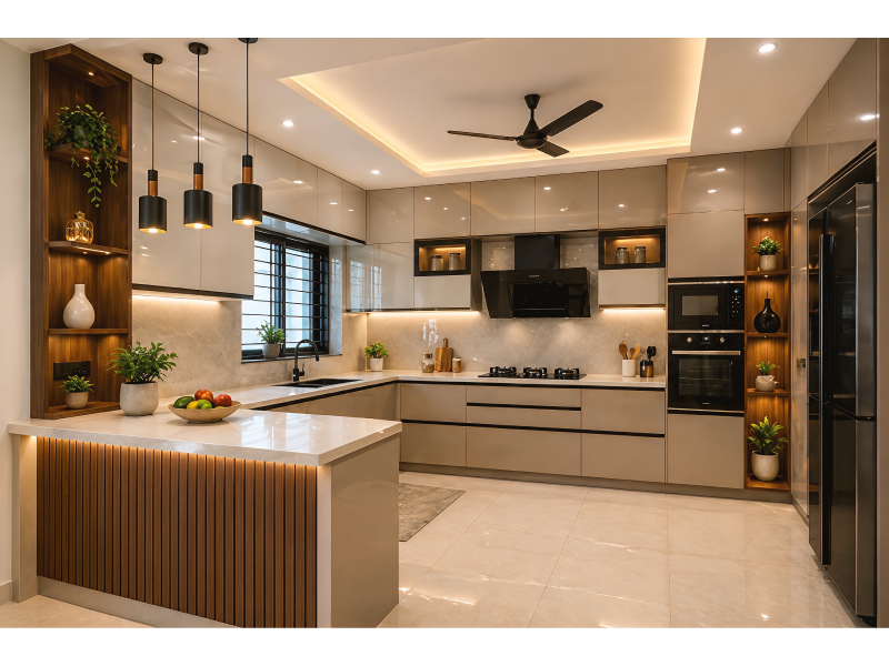 Modern Peninsula Kitchen Design