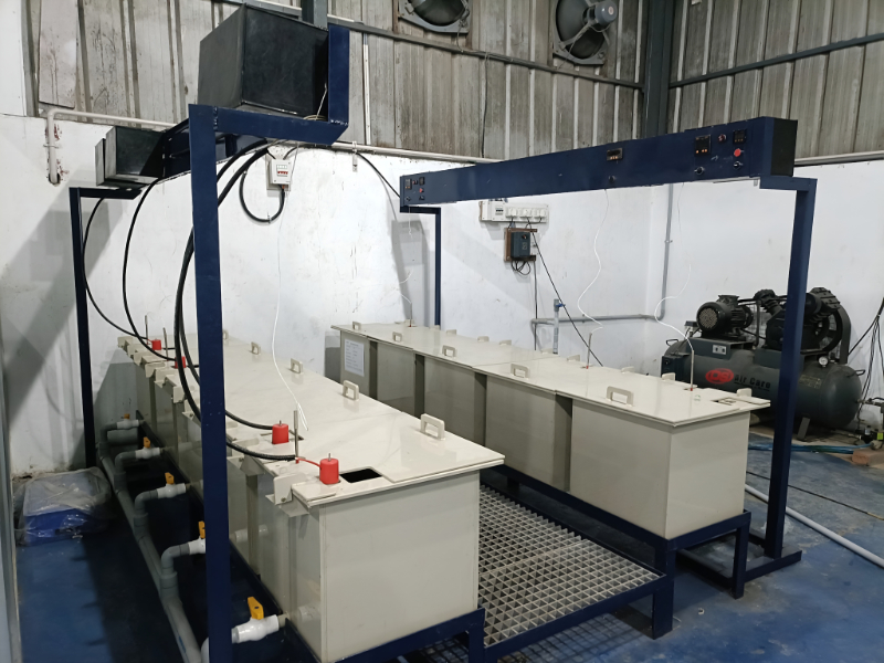Dual Chemical Dip Tank System PP Fabricated Surface Treatment Unit