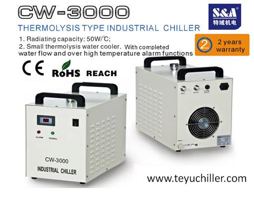 S&A water cooler CW-3000 for cooling 80W optics and lasers