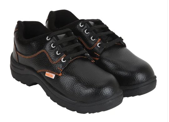 Black Safety Shoes Steel Toe for Industrial Protection