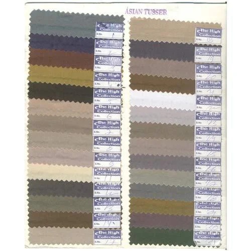 Plain Suiting Tussar Fabrics