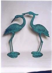 Garden Crane Pair Sculpture