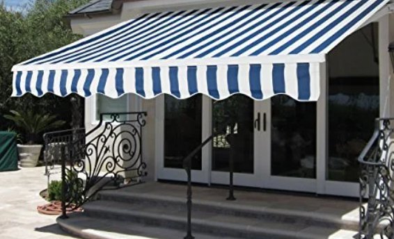 Folding Shade Awning PVC Fabric with Aluminum or MS Frame