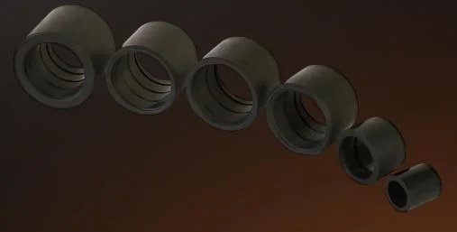 High-Precision Carbon Radial Bearings engineered for smooth rotational support in pumps, compressors
