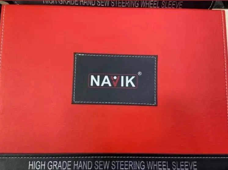 Navik Premium Leatherette Steering Wheel Cover