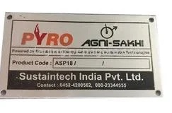 0.8 mm Stainless Steel Nameplate