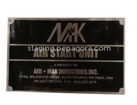Stainless Steel Etched Nameplate