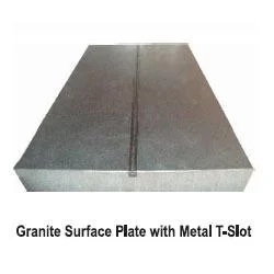 Granite Surface Plate With Metal T-Slot