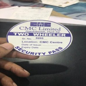 Car Parking Sticker Vehicle Identification Label