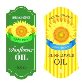 Self Adhesive Labels of Oil Tin Liquid Packaging