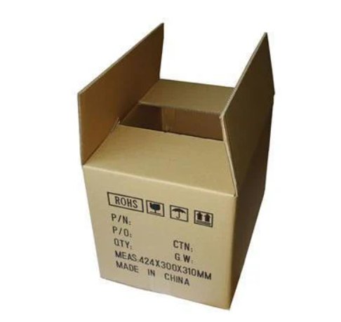 Five layer carton box for industrial packaging