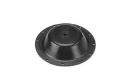 Rubber diaphragm flexible control component for valves