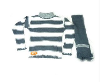 Ladies Striped Cardigan Woollen Winter Wear