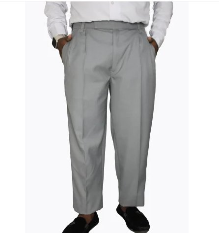 Light grey school uniform pants for boys