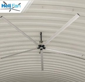 HVLS fan for trussless roofing proflex ventilation system