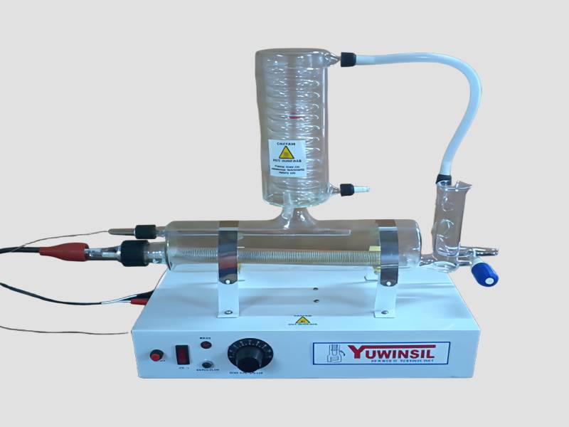 All Glass Basic Still with Quartz Heater Output 4 Litres Per Hour with 1 Level Built-In  Safety Control 
