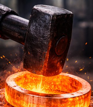 Carbon Steel Closed Die Forged Components Industrial Grade