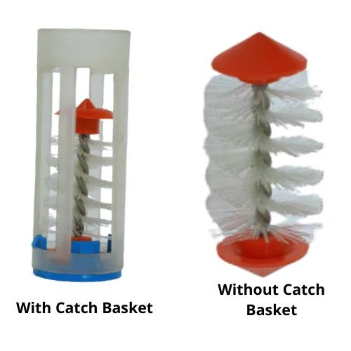 Automated Tube Cleaning Brush with and without Catch Basket