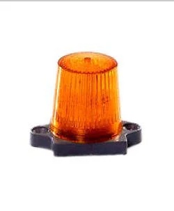 Miniature Conical LED Lamp â€“ 24V Continuous/Flashing Variant â€“ Compact Industrial Indicator