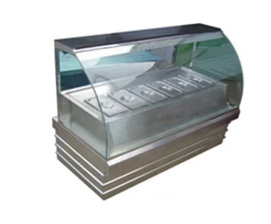 Bain Marie With Glass Cover Stainless Steel Commercial