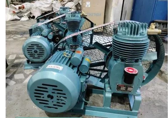 2 HP Single Cylinder Belt Air Compressor with Motor for Workshop and Industrial Use