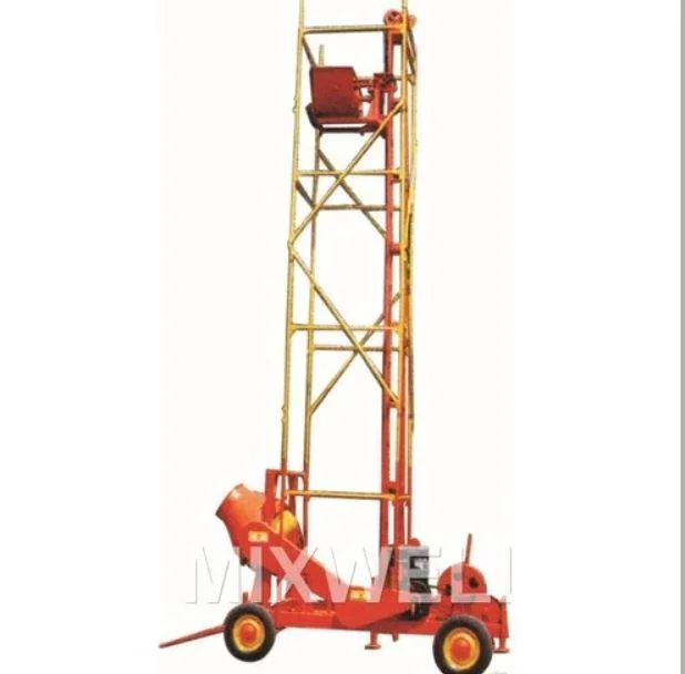 Mobile Hoist Attached Mixer for Industrial Construction Mix Well